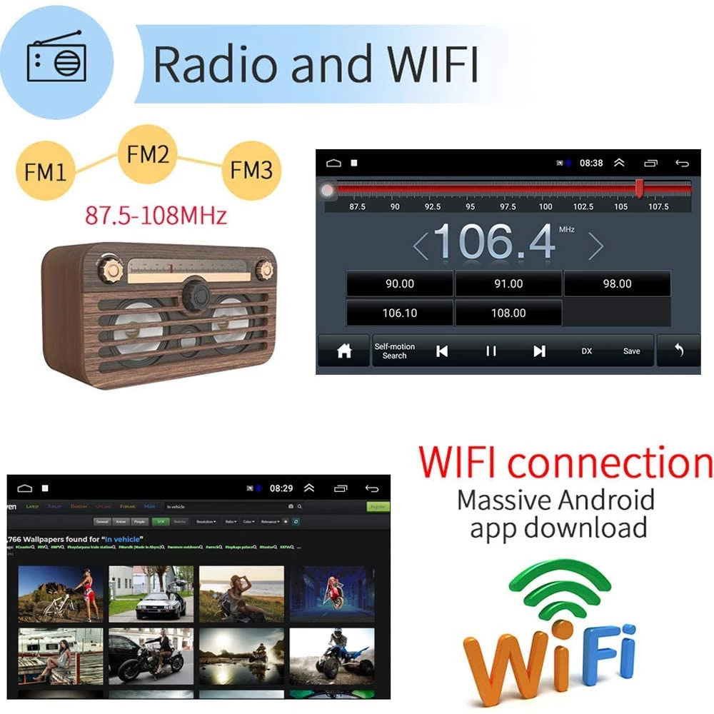 Autoradio 1 DIN 9'' Android 2RAM32G