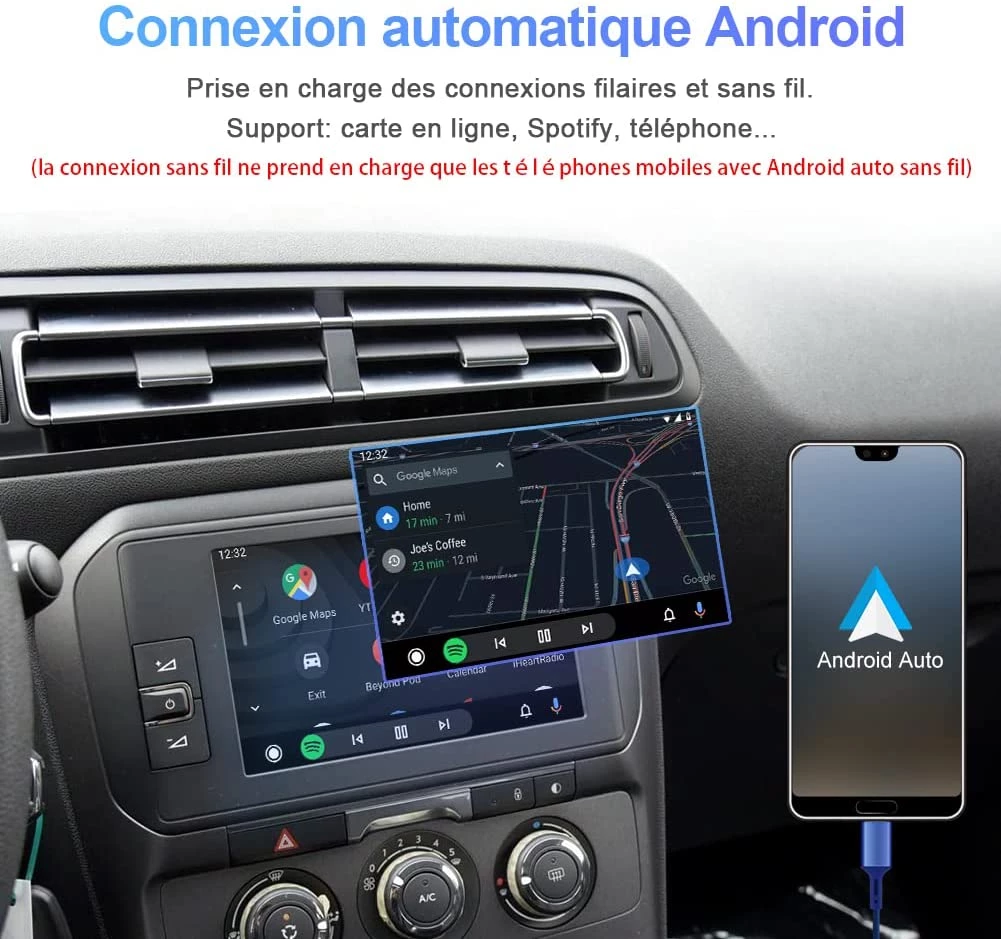 Décodeur Wireless CarPlay pour Citroën Picasso, DS4, DS3 / Peugeot 308, 508, 208, 2008, C4