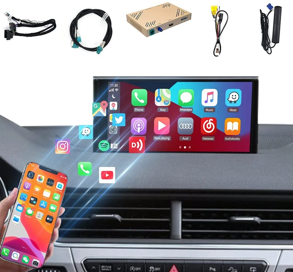 Kit CarPlay sans Fil / Android Auto pour le système MMI de l'Audi A3 de 2013 à 2018 / Q7 de 2016 à 2018